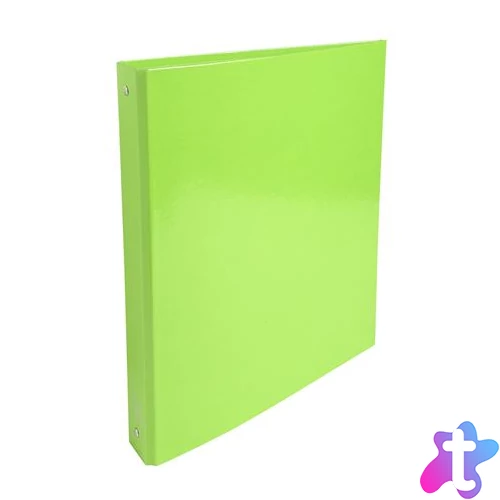 Gyűrűs könyv, 4 gyűrű, 40 mm, A4, karton, EXACOMPTA "Iderama", lime
