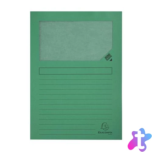 Mappa, ablakos, karton, EXACOMPTA "Forever®", vegyes színek