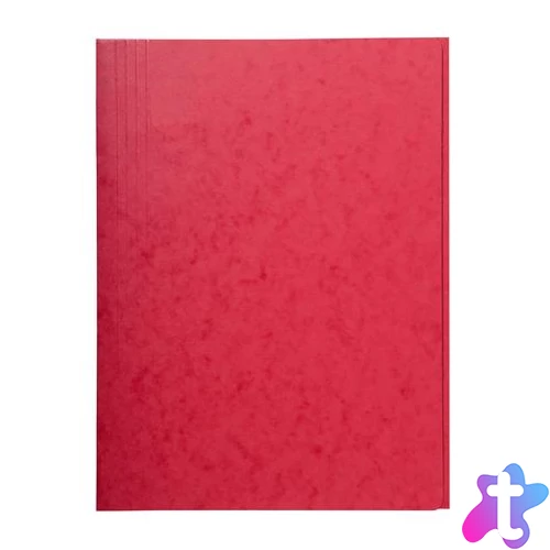 Pólyás dosszié, karton, A4, EXACOMPTA, piros