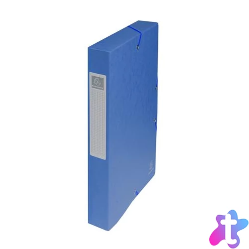 Gumis mappa, karton, A4, 40 mm, EXACOMPTA, kék