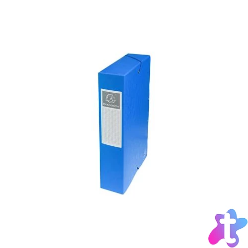 Gumis mappa, karton, A4, 60 mm, EXACOMPTA, kék