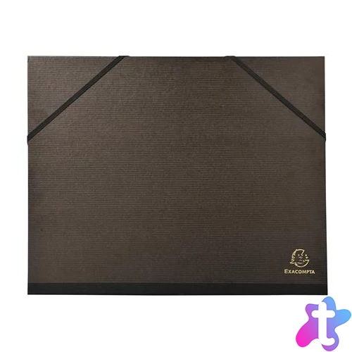 Rajzmappa, A4, EXACOMPTA, fekete