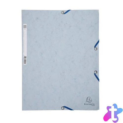 Gumis mappa, prespán, A4, EXACOMPTA, szürke