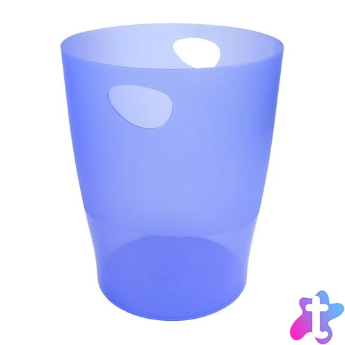 Papírkosár, 15 liter, PP, EXACOMPTA "Linicolor", jégkék