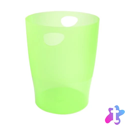 Papírkosár, 15 liter, PP, EXACOMPTA "Linicolor", almazöld