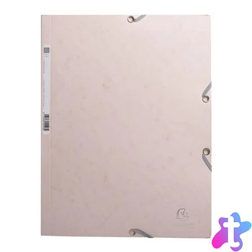 Gumis mappa, prespán, A4, EXACOMPTA "Skandi", nude