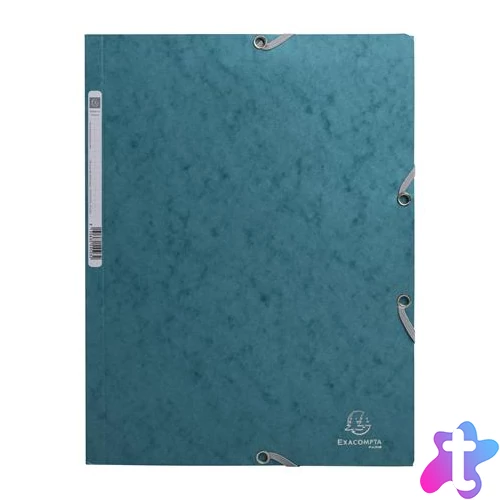 Gumis mappa, prespán, A4, EXACOMPTA "Skandi", nyugodt kék