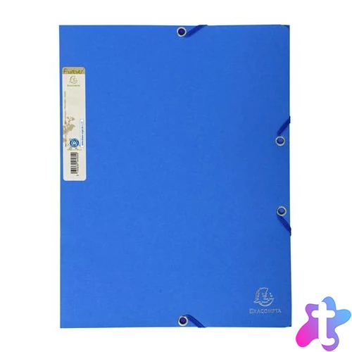 Gumis mappa, karton, A4, EXACOMPTA "Forever®", kék