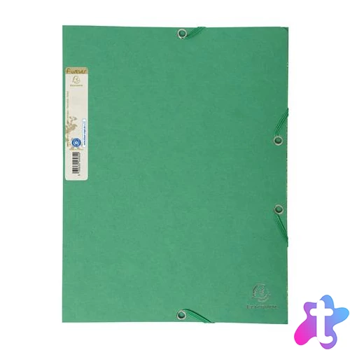 Gumis mappa, karton, A4, EXACOMPTA "Forever®", zöld