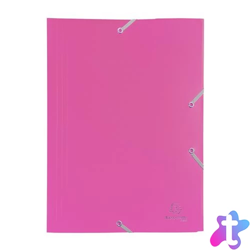 Gumis mappa, PP, A4, EXACOMPTA "Opak", fukszia
