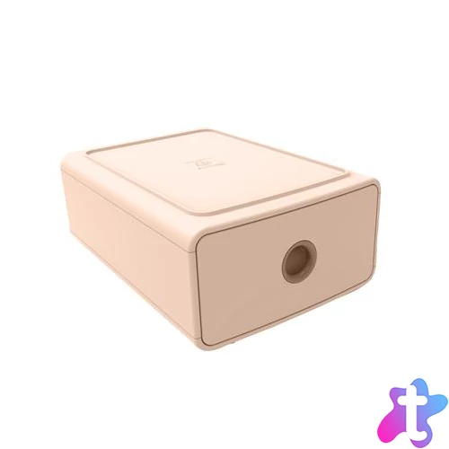 Irattároló, műanyag, 1 fiókos, EXACOMPTA "Skandi", nude