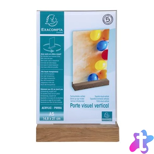 Laptartó, álló, A5, EXACOMPTA, áttetsző