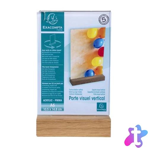 Laptartó, álló, A6, EXACOMPTA, áttetsző