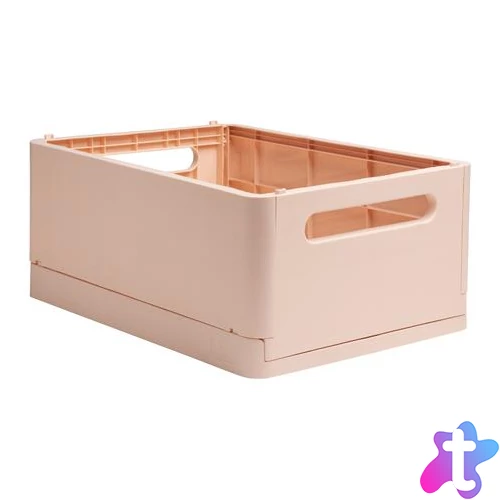 Tárolódoboz, A4+, összecsukható, EXACOMPTA "Skandi", nude