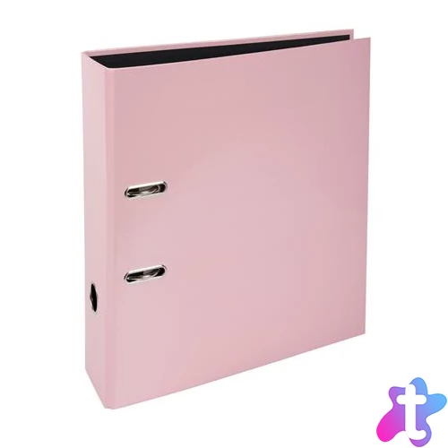 Iratrendező, 80 mm, A4, karton, EXACOMPTA "Aquarel", pasztell rózsaszín