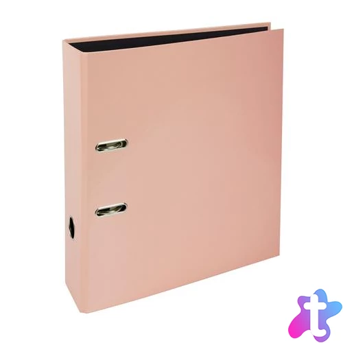 Iratrendező, 80 mm, A4, karton, EXACOMPTA "Aquarel", pasztell korall