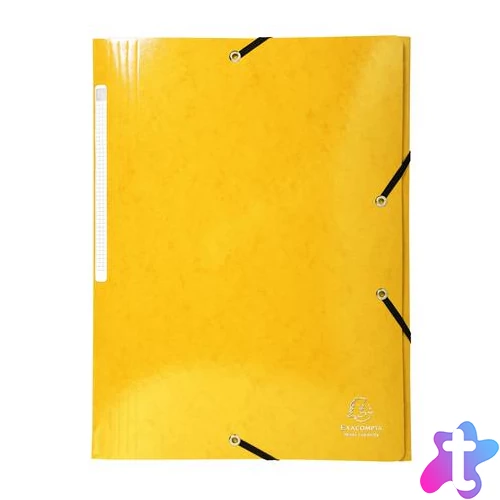 Gumis, mappa, karton, A4, EXACOMPTA "Iderama", sárga