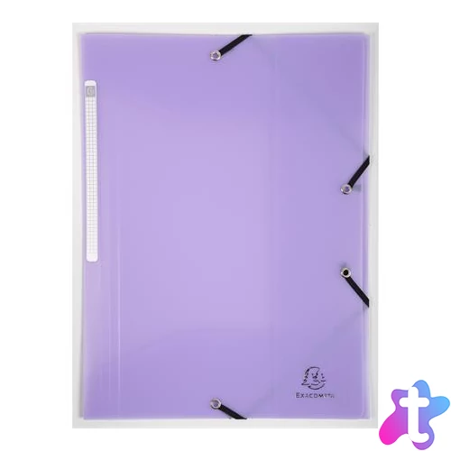 Gumis mappa, PP, A4, EXACOMPTA "Chromaline Pastel", lila