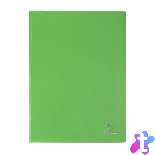 Bemutatómappa, 30 zsebes, A4, EXACOMPTA "Opak", zöld