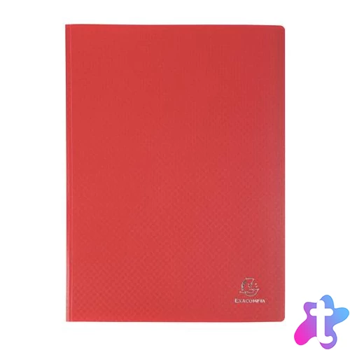 Bemutatómappa, 30 zsebes, A4, EXACOMPTA "Opak", piros