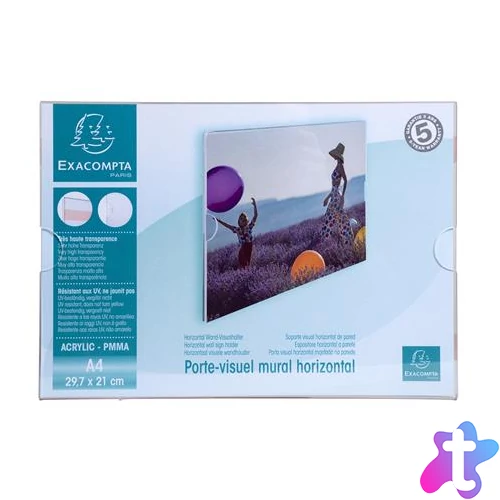 Információs tábla, fali, A4, EXACOMPTA, fekvő