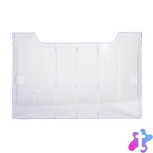 Katalógustartó elem, A4, fekvő, EXACOMPTA "Office", áttetsző, dupla