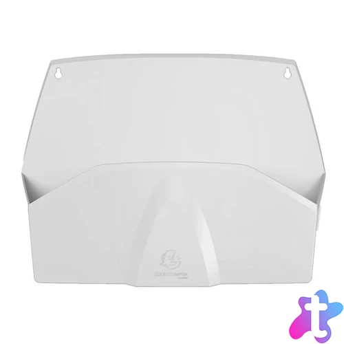 Fali rendszerező, 1 rekeszes, fekvő, 38,2x28,9x7,2 cm, EXACOMPTA "Autentik", fehér