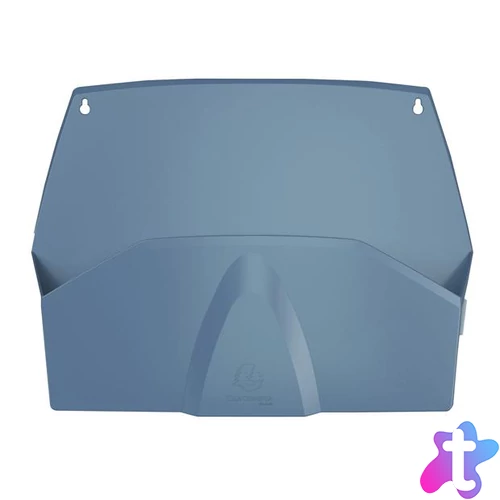 Fali rendszerező, 1 rekeszes, fekvő, 38,2x28,9x7,2 cm, EXACOMPTA "Autentik", kékesszürke