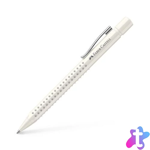 Golyóstoll, 1 mm, XB, nyomógombos, fehér tolltest, FABER-CASTELLG "Grip 2010 Harmony", kék