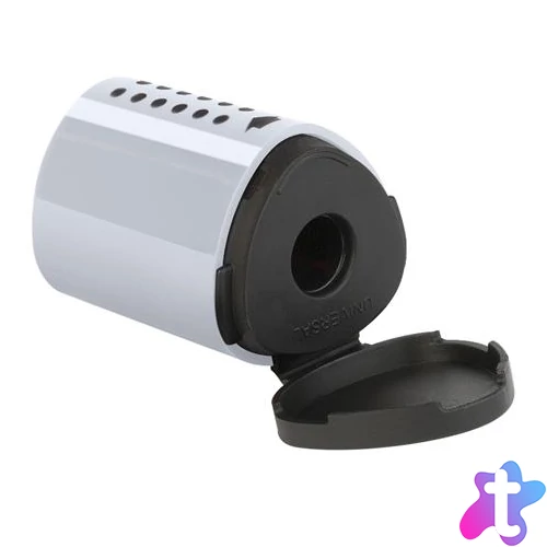 Hegyező, egylyukú, tartályos, FABER-CASTELL, "Grip 2001 mini", ezüst