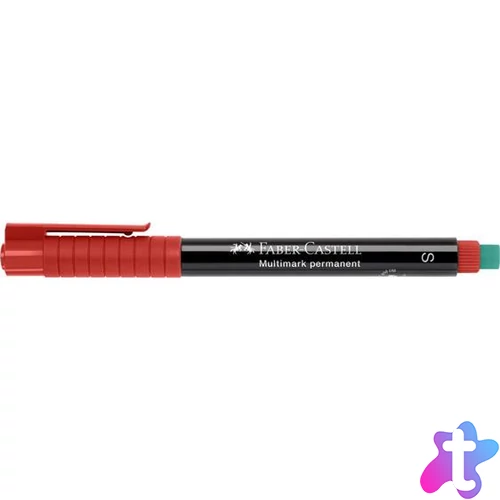 Alkoholos marker, OHP, 0,4 mm, FABER-CASTELL "Multimark 1523", piros