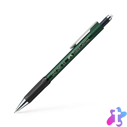 Nyomósirón, 0,5 mm, FABER-CASTELL "Grip 1345", zöld
