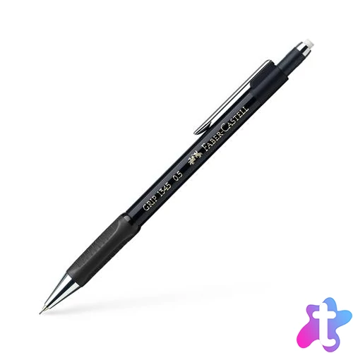 Nyomósirón, 0,5 mm, FABER-CASTELL "Grip 1345", fekete
