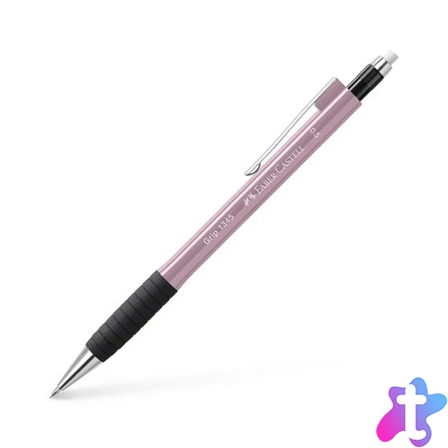 Nyomósirón, 0,5 mm, FABER-CASTELL "Grip 1345", rózsa árnyékok