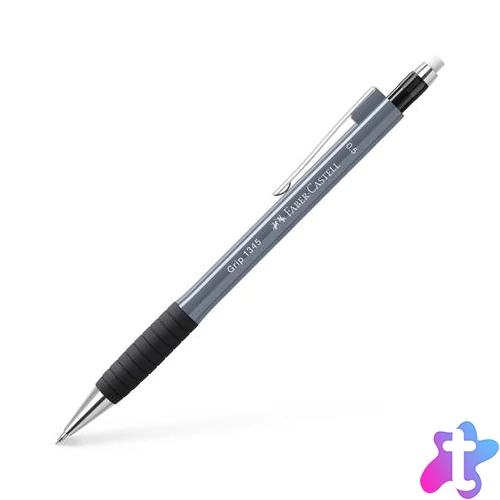 Nyomósirón, 0,5 mm, FABER-CASTELL "Grip 1345", kőszürke