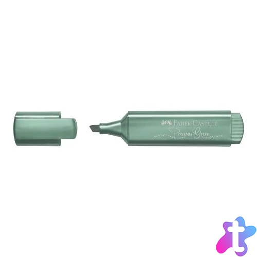 Szövegkiemelő, 1-5 mm, FABER-CASTELL "1546", metál zöld
