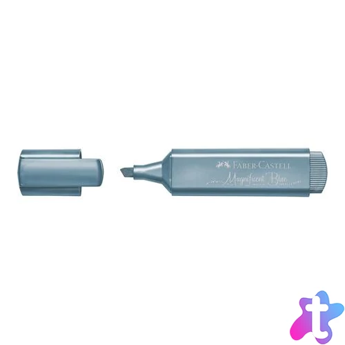 Szövegkiemelő, 1-5 mm, FABER-CASTELL "1546", metál kék