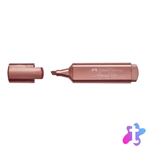 Szövegkiemelő, 1-5 mm, FABER-CASTELL "1546", metál piros