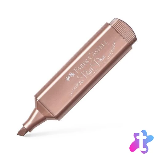 Szövegkiemelő, 1-5 mm, FABER-CASTELL "1546", metál rózsaszín