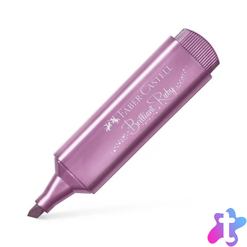 Szövegkiemelő, 1-5 mm, FABER-CASTELL "1546", metál rubin