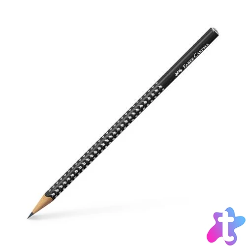 Grafitceruza, B, háromszögletű, FABER-CASTELL "Sparkle", gyöngyház fekete