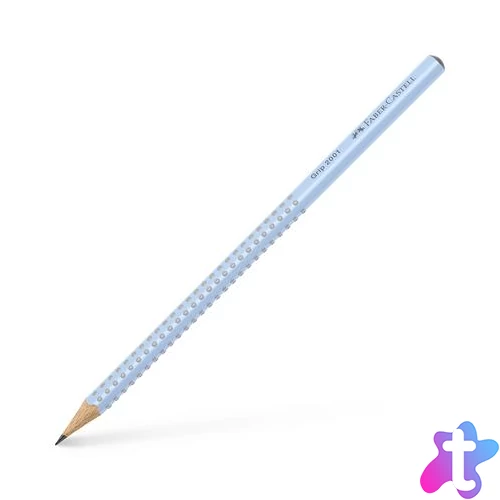 Grafitceruza, B, háromszögletű, FABER-CASTELL "Grip 2001", égkék