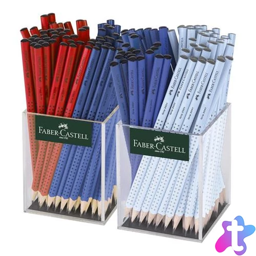 Grafitceruza display, B, háromszögletű, FABER-CASTELL "Grip 2001", vegyes