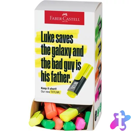 Szövegkiemelő display, mini, FABER-CASTELL "TXTLNR", neon színek