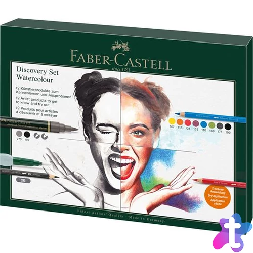 Készlet akvarell technikához, FABER-CASTELL "Discovery Set Albrecht Dürer", 12 db-os szett