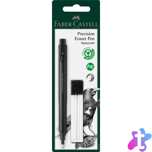 Radírstift, precíziós, 4 db pótbéllel, FABER-CASTELL