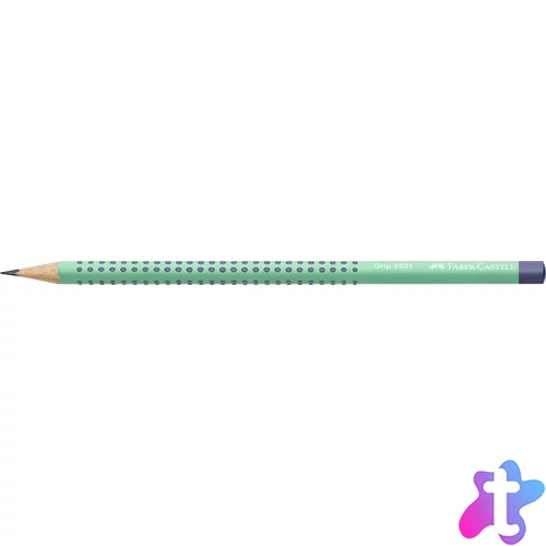 Grafitceruza, B, háromszögletű, FABER-CASTELL "Grip 2001 Flow", türkiz-kék