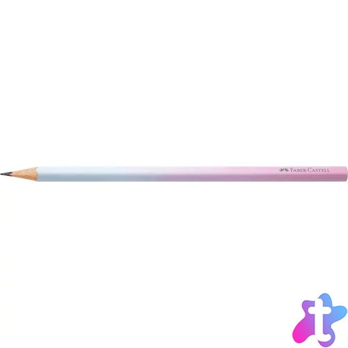 Grafitceruza, B, háromszögletű, FABER-CASTELL "Flow", rózsa-égkék