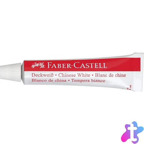 Tempera készlet, tubusos, 3x7,5 ml, FABER-CASTELL, fehér