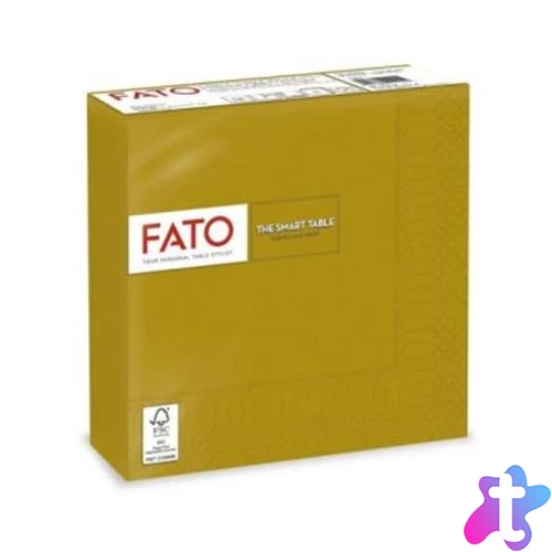 Szalvéta, 1/4 hajtogatott, 33x33 cm, FATO "Smart Table", arany